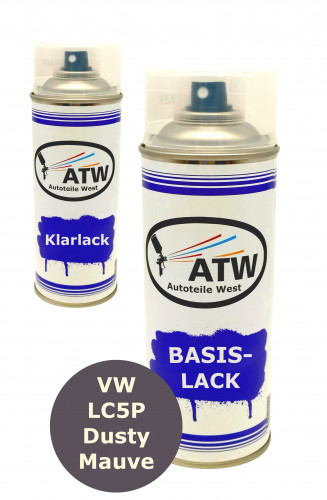 Autolack für VW LC5P Dusty Mauve+400ml Klarlack Set